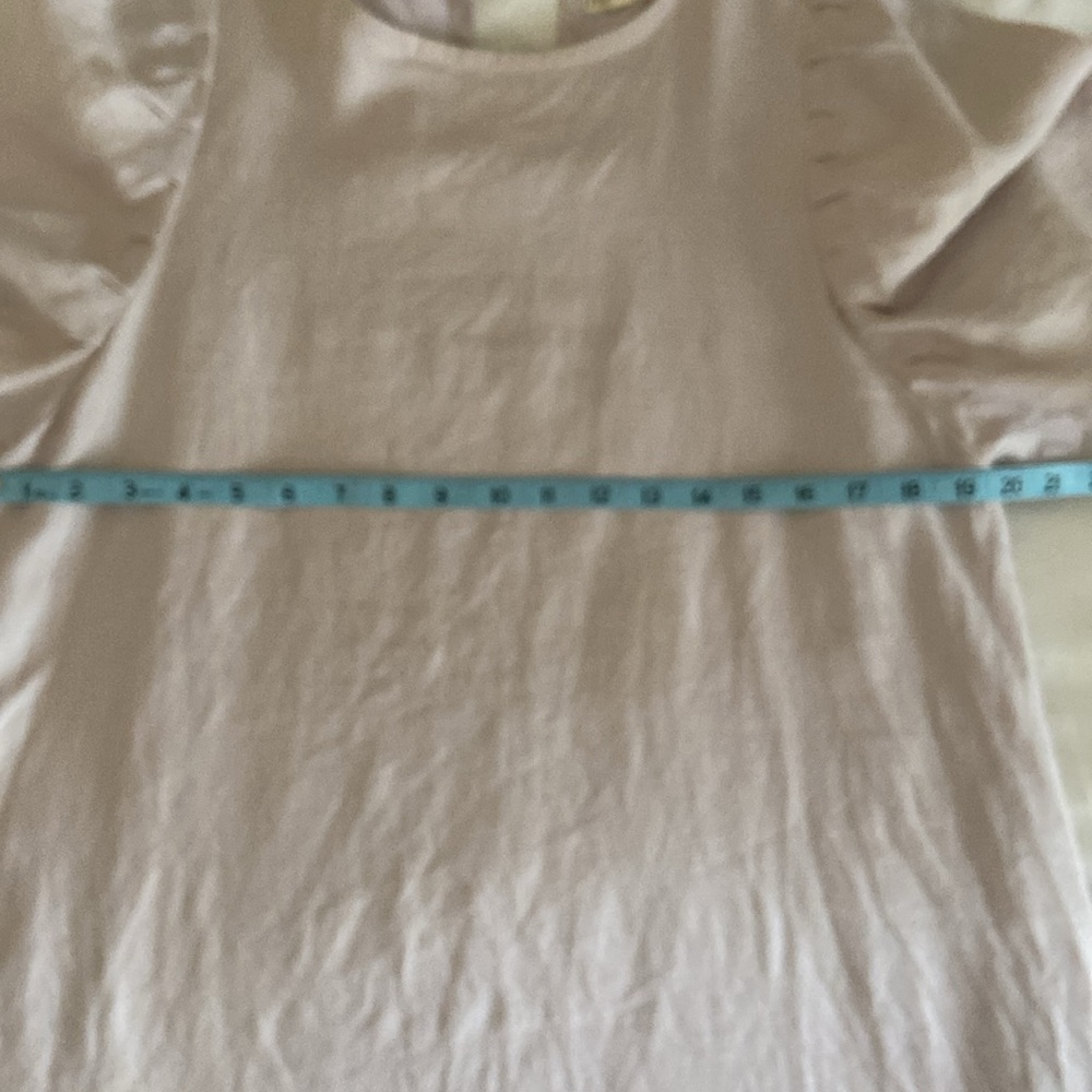 Rowie the Label Ibiza Linen Sheath Dress Puff Sleeve, Lined, Size Large - Picture 7 of 12